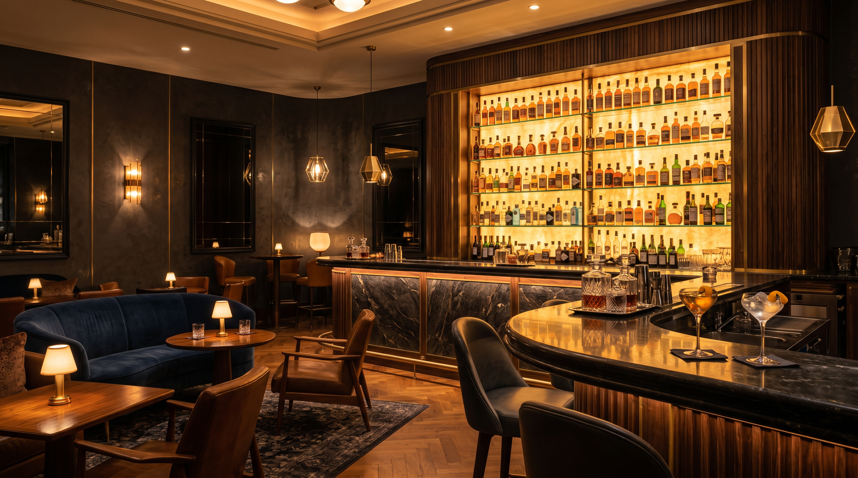 Cocktail bar lounge at Hotel Resort UK