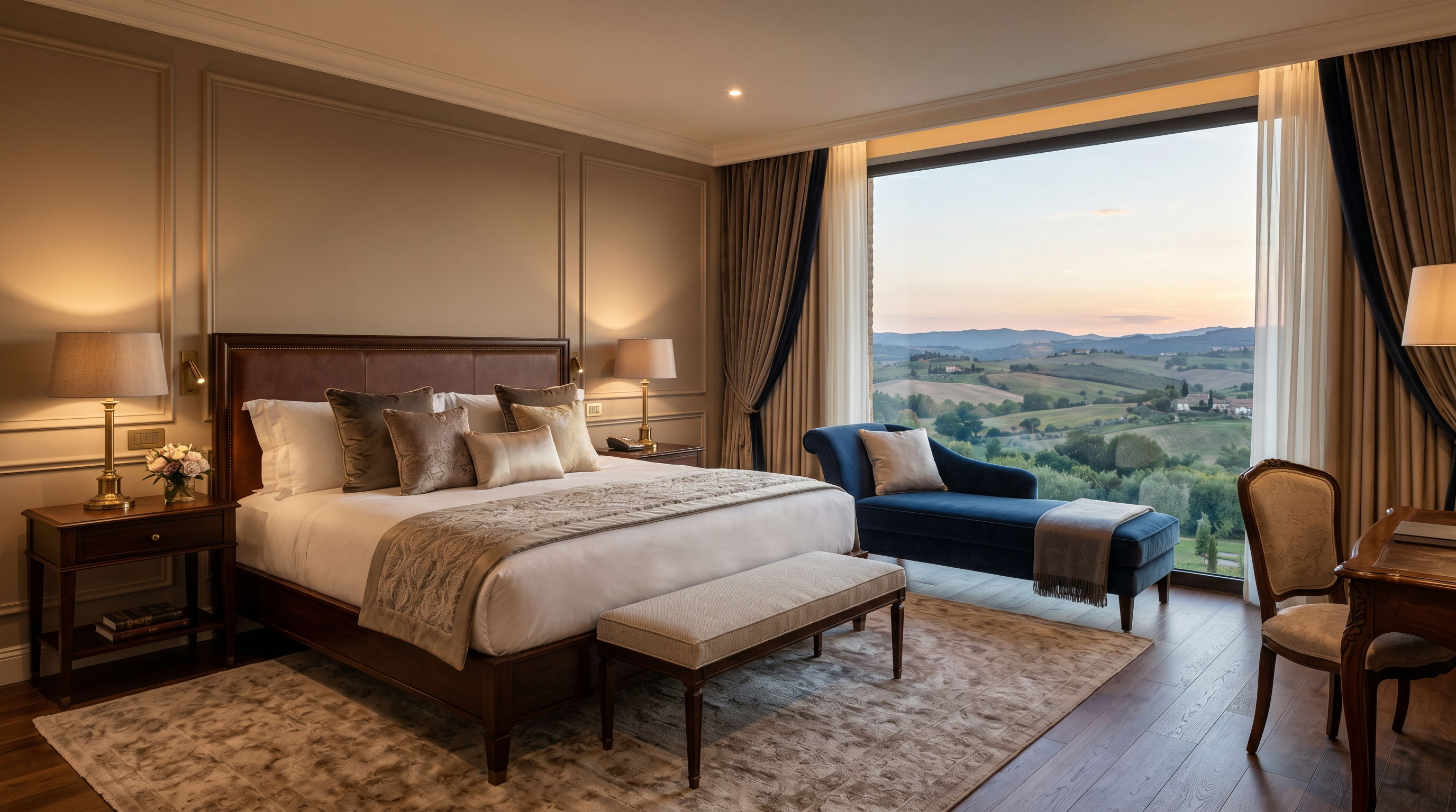 Bedroom interior of a suite at Hotel Resort UK